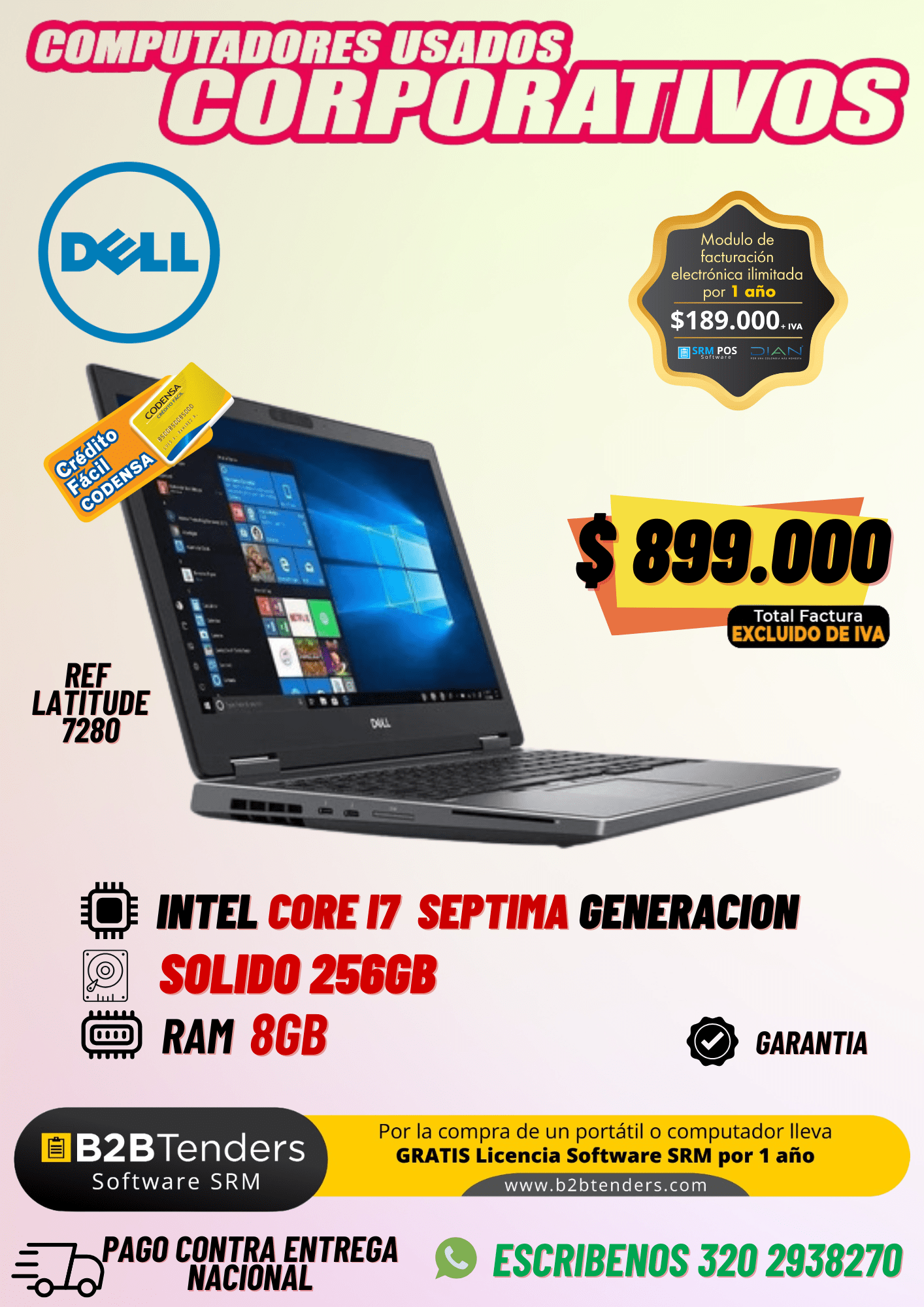 Dell Latitude 7280  Intel® Core™ I7